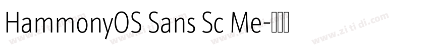 HammonyOS Sans Sc Me字体转换